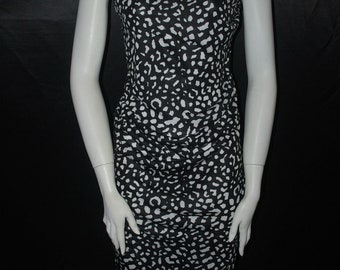 Modal Supima Knit Jersey Ecofriendly High end Fabric Animal Print Black And white Light Weight fabric 6 oz/Lineal yard