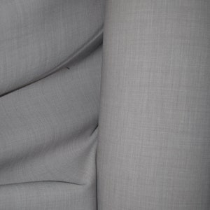 Wool poly nylon Elastano Stretch twill fabric made in italy highend fabric 46"  Heavy 354GM2  by the yard Taupe