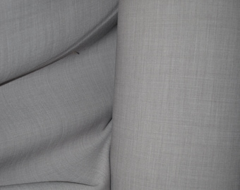 Wool poly nylon Elastano Stretch twill fabric made in italy highend fabric 46"  Heavy 354GM2  by the yard Taupe