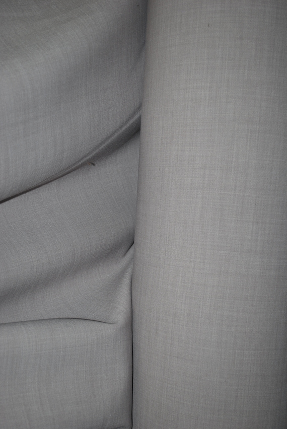 Wool poly nylon Elastano Stretch twill fabric made in italy highend fabric 46"  Heavy 354GM2  by the yard Taupe