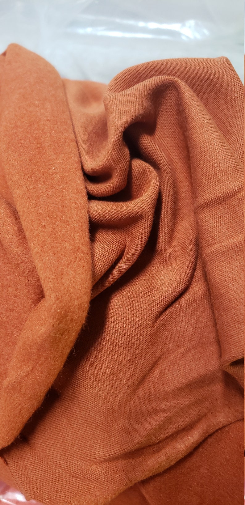 Bamboo Organic Cotton Fleece Spandex Knit Fabric Sweatshirt Etsy