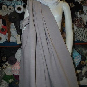 Wool poly nylon Elastano Stretch twill fabric made in italy highend fabric 46" Heavy 354GM2 by the yard Taupe image 3
