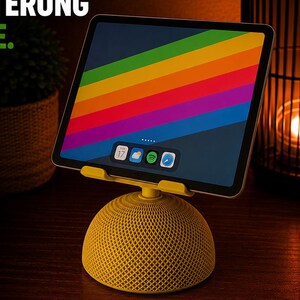 Retro Tablet-Halter mit Befüllfunktion