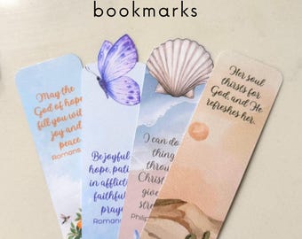 Faith-Inspired Gift: Christian Bible Verse Bookmark Set for Her