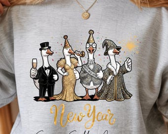 Silly Goose New Year 2026 PNG, Funny Shirt Design (Digital Download)