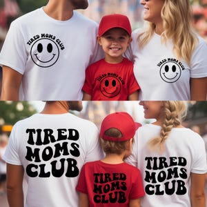 Tired Moms Club PNG: Mom Life Shirt Design (Digital Download