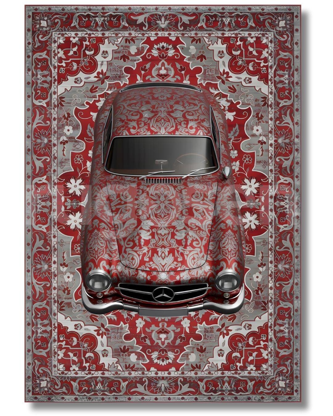 300 SL Classic Icon Rug, Car Carpet, Car Rug, Vintage Car - Etsy