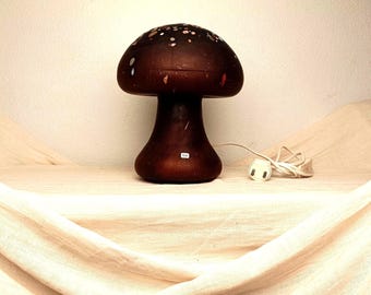 ヴィンテージ コスタ ボダ ガラス キノコ ランプ: 1970 年代