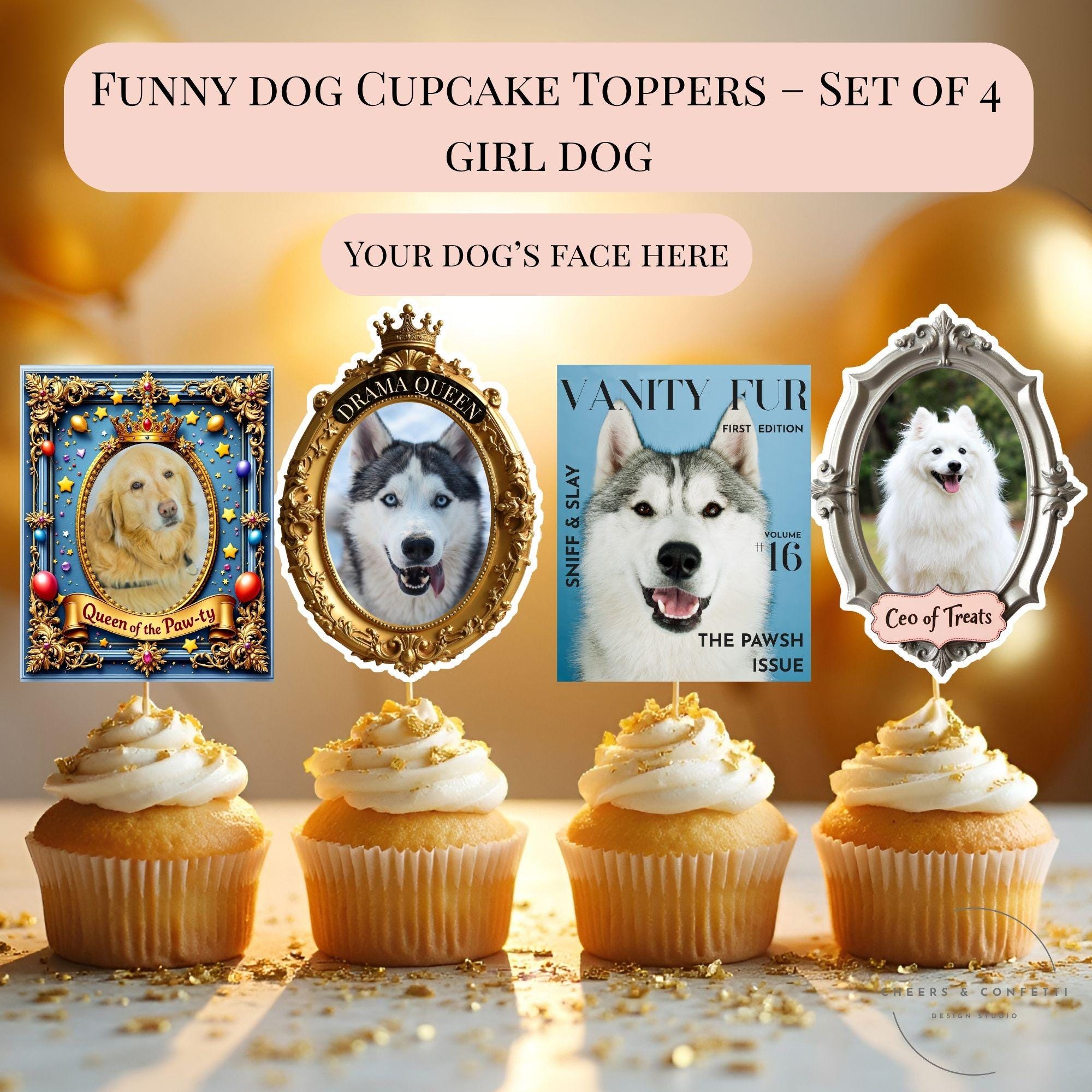 Buy Dog Face Cupcakes Online In India India