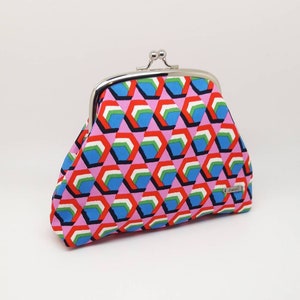 Kisslock Clutch/Porta-moedas/Carteira feminina/Moldura dupla/Presente para mulheres/Bolsa vintage/Bolsa Kisslock/Moldura de metal/Bolsa com fecho/Presente de Natal/Presente