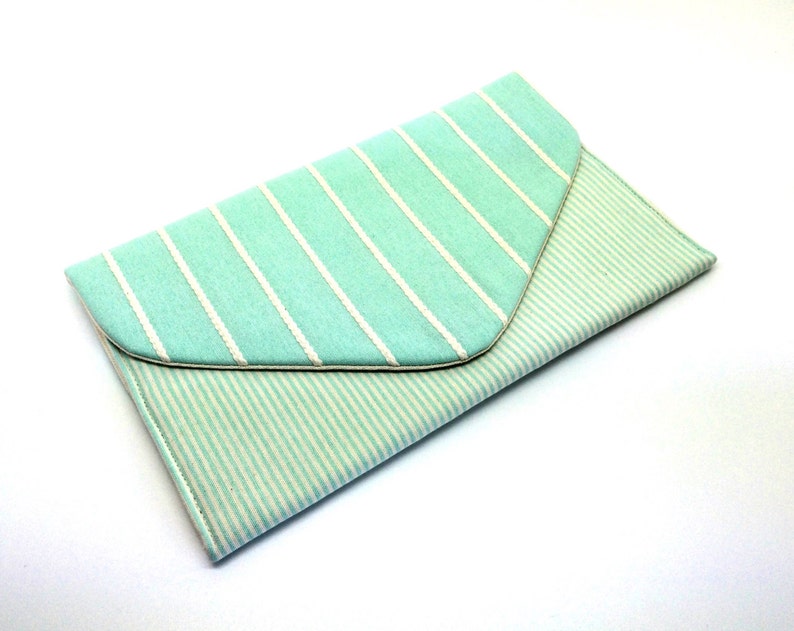 mint green clutch