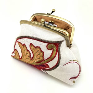 Damen Portemonnaie/Geburtstagsgeschenk/Kartenhalter/Geschenke/Kosmetiktasche/Handgemachtes Geschenk/Weihnachtsgeschenk/Geldbeutel/Geldbeutel/Metallschließe/Kisslock Rahmen