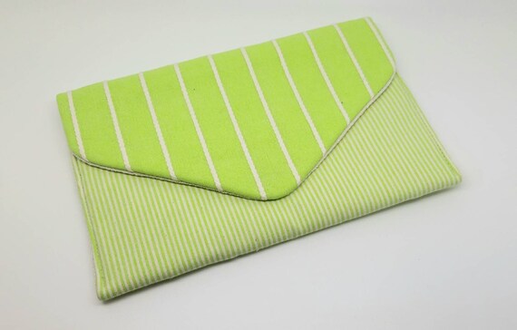 lime green clutch bag