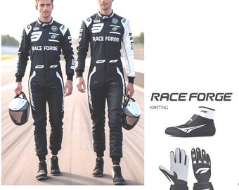 Tuta da gara F1 Go Kart fatta a mano: CIK/FIA Livello 2, personalizzabile