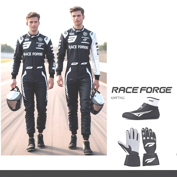 Combinaison De Karting CIK FIA Niveau 2 RSW - Homologuée, Complète Avec Chaussures Et Gants (cadeaux Inclus)