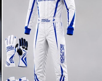 Custom F1 Karting Suit, Cardura 600D, Personalized Name Number Flag (CIK/FIA Level 2)