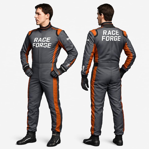 GO KART RACING SUIT WITH MATCHING SHOES & GLOVES