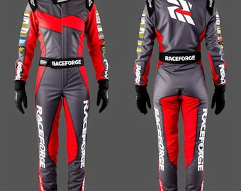 Handmade Go Kart Racing Suit: Digital Sublimation, Customizable Logos