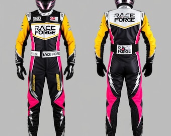 Handmade  Karting Racing Suit: CIK/FIA Level 2, Custom Logos Available