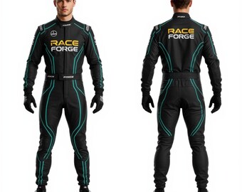 Custom CIK/FIA Level 2 Go Kart Racing Suit: Personalized Design, Free Gloves