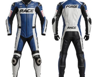 Tuta da motociclista in pelle personalizzata: abbigliamento da motociclista in pelle di mucca, giornata in pista