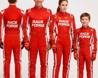 Kids Kart Racing Suit: CIK/FIA Level 2, Customizable with Logos