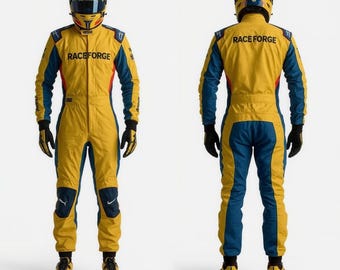 Tuta da gara F1 Go Kart fatta a mano: CIK/FIA Livello 2, loghi personalizzabili