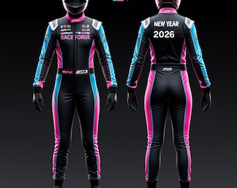 Combinaison de course de karting faite main pour le Nouvel An : niveau 2 CIK FIA, personnalisable
