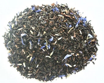 Lavender Earl Grey Tea, Hand Blended Loose Leaf Tea, High Tea, Mad Hatter Tea Party, Whole Leaf Black Tea with Bergamot, Tea Brewing