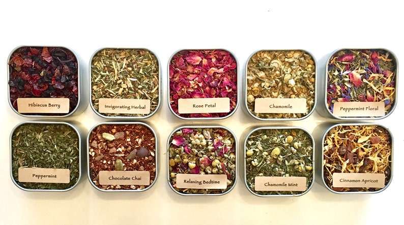 Herbal Tea Sampler Test Tube Tea Gift Set Wood Cigar Gift ...