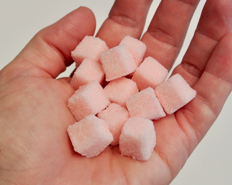 Rose Petal Flavored Sugar Cubes Tea Party Champagne Toast Etsy