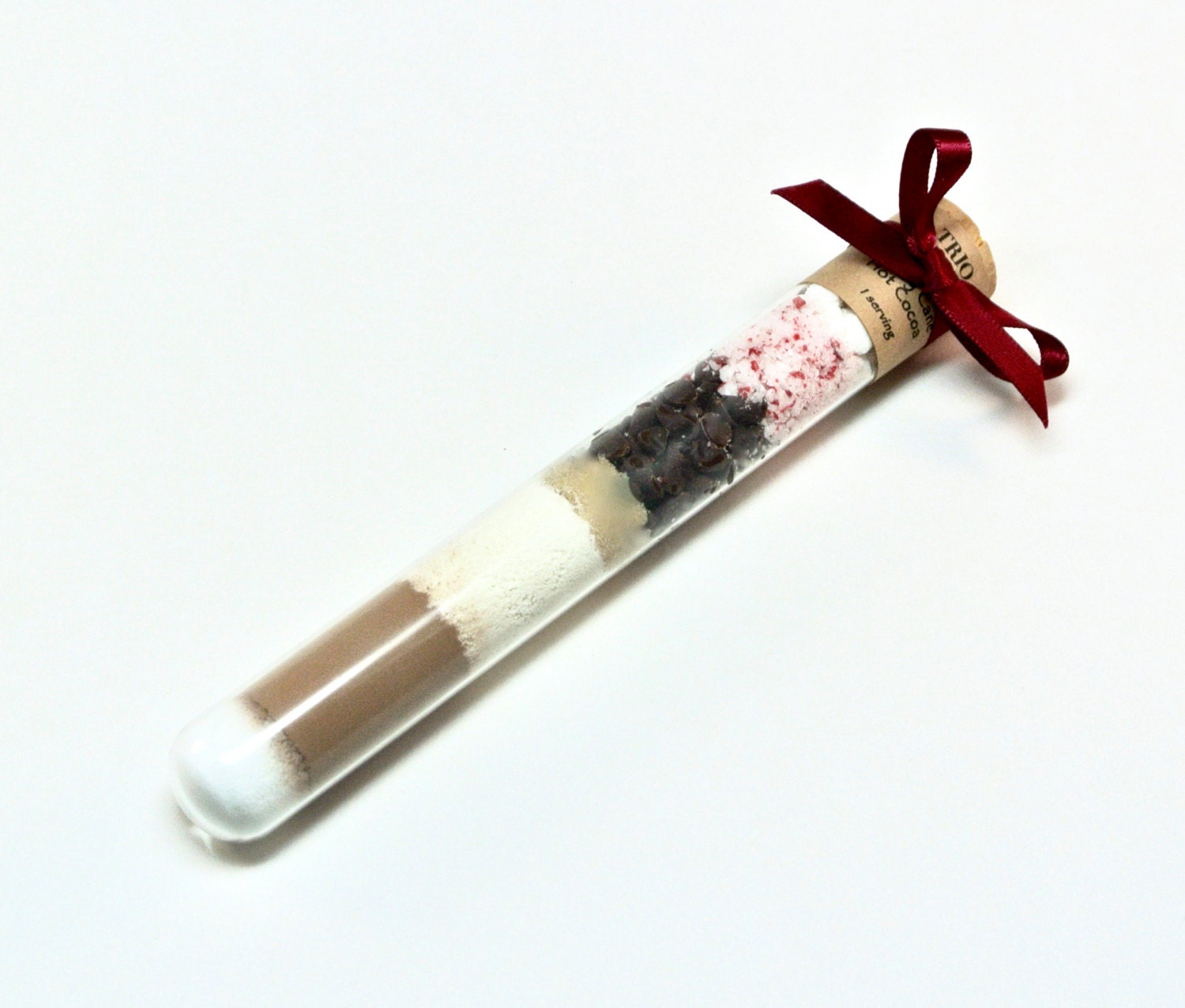 Candy Cane Hot Chocolate Test Tube Mint Hot Cocoa Winter Etsy