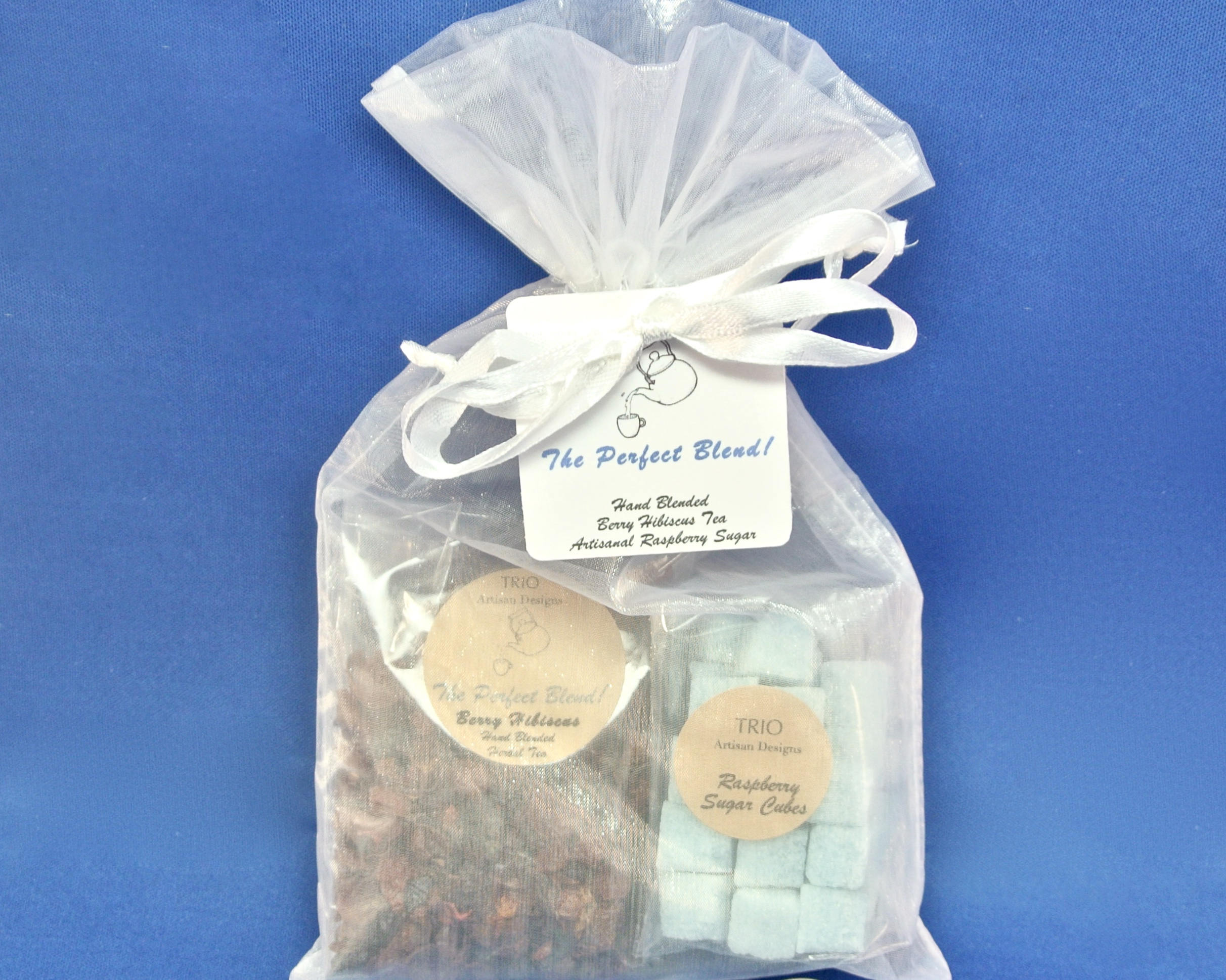 Tea & Sugar Cube Gift Set Organza Bag with Flavored Sugar Etsy