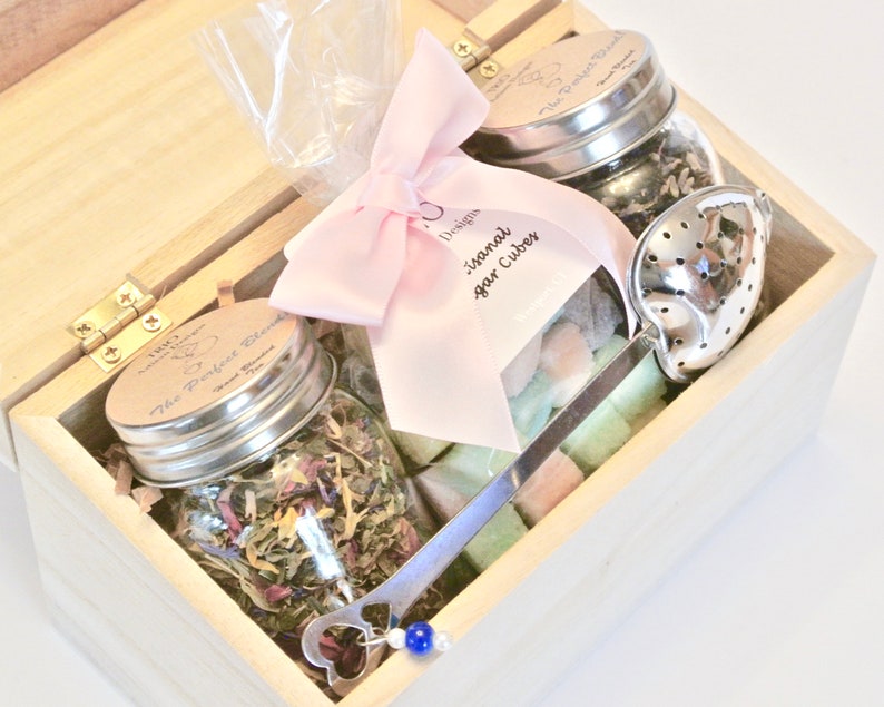 Tea Gift Set Sugar Cubes Loose Leaf Tea Heart Tea Infuser