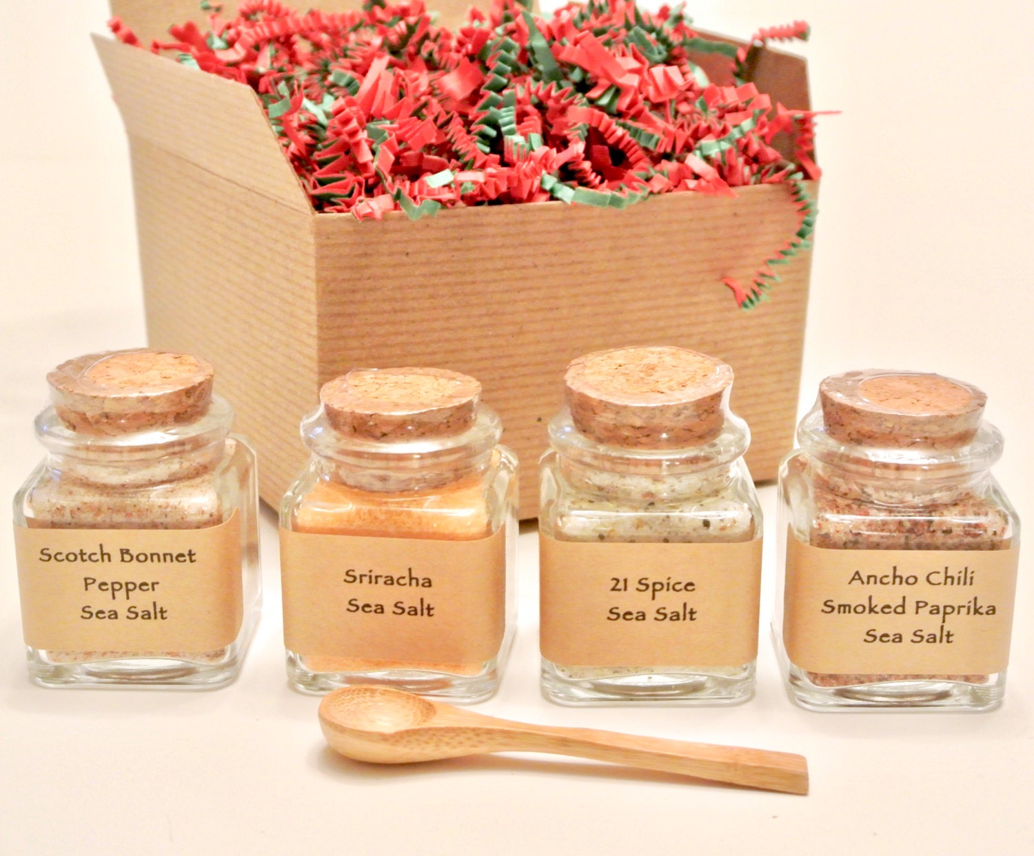 Sea Salt Gift Set Gourmet Sea Salt Blends in Mini Square Jar Etsy