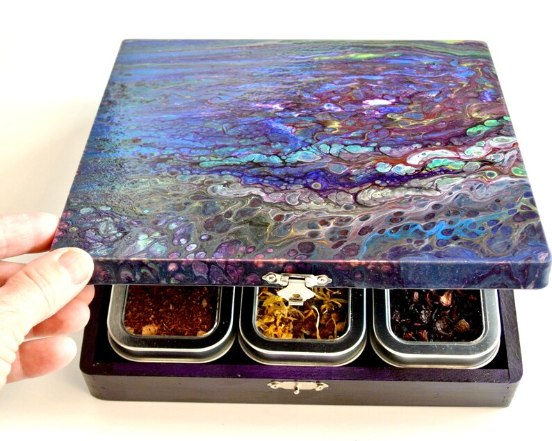 Herbal Tea Sampler Gift Set 8 Tins of Loose Leaf Decaf Tea Etsy