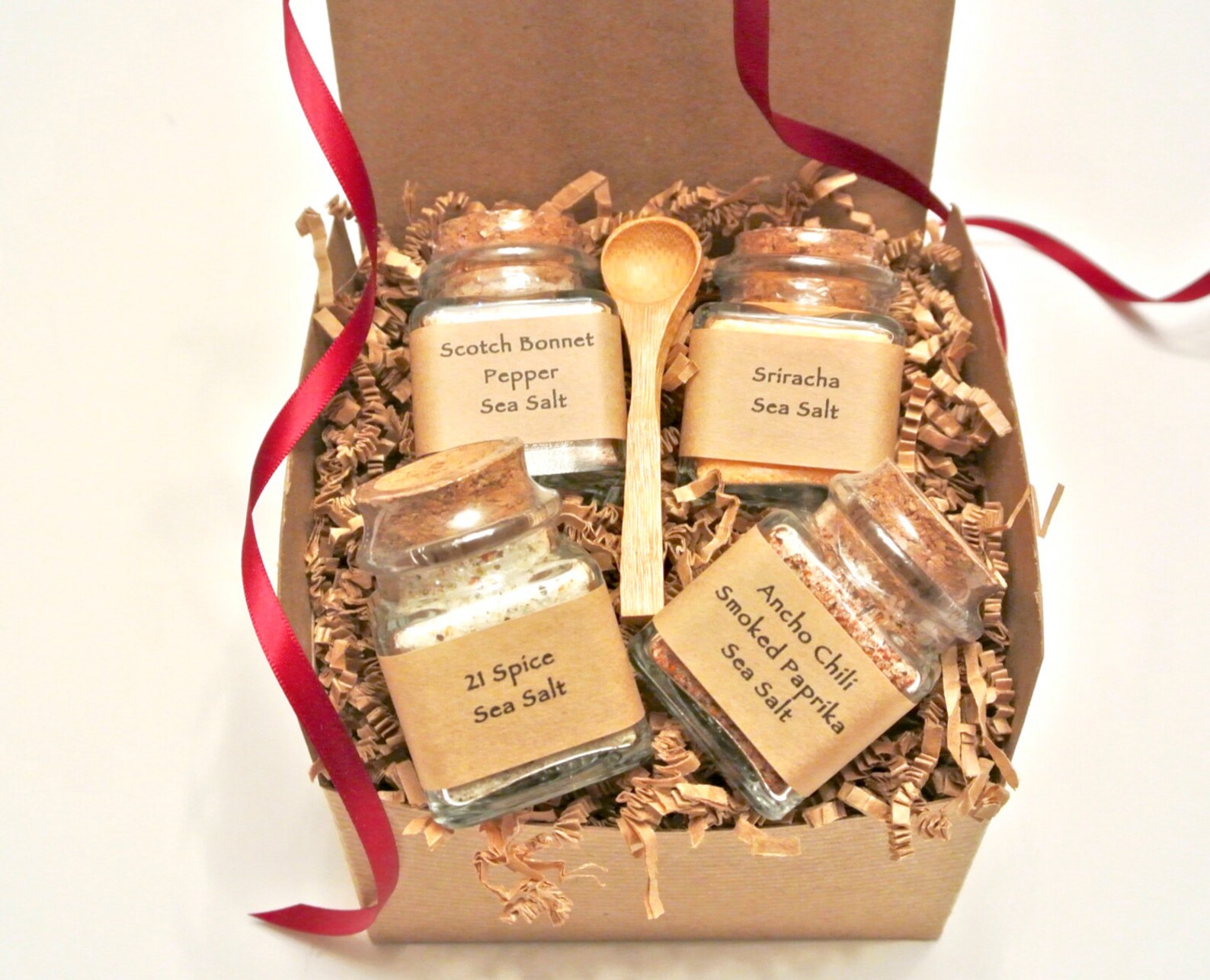 Sea Salt Gift Set Gourmet Sea Salt Blends in Mini Square Jar Etsy