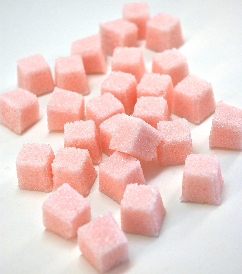 Rose Petal Flavored Sugar Cubes Tea Party Champagne Toast Etsy