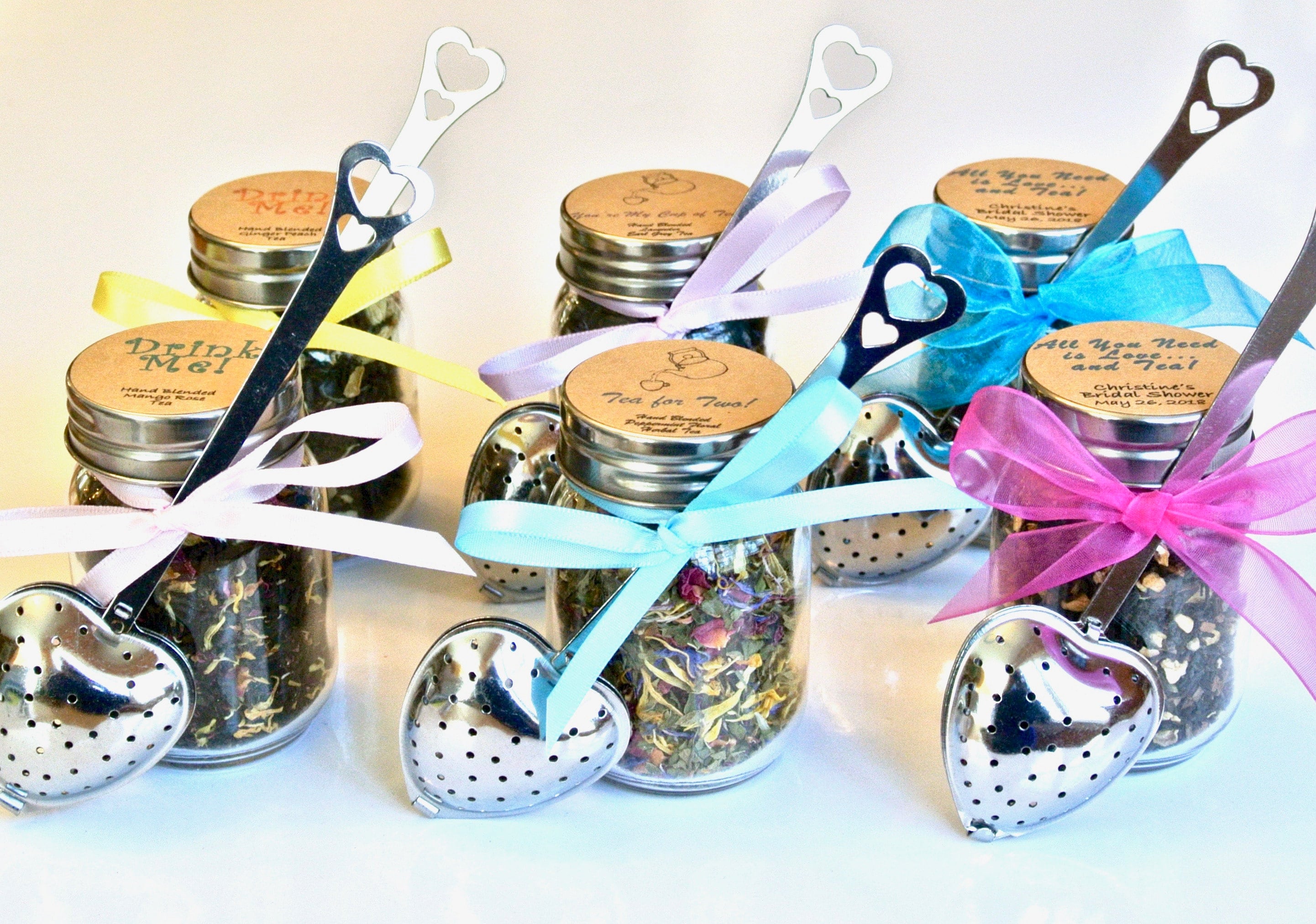 Wedding Tea Favor With Tea Infuser, 10 Shower Favors, Edible Favor, Mad  Hatter Tea Party 