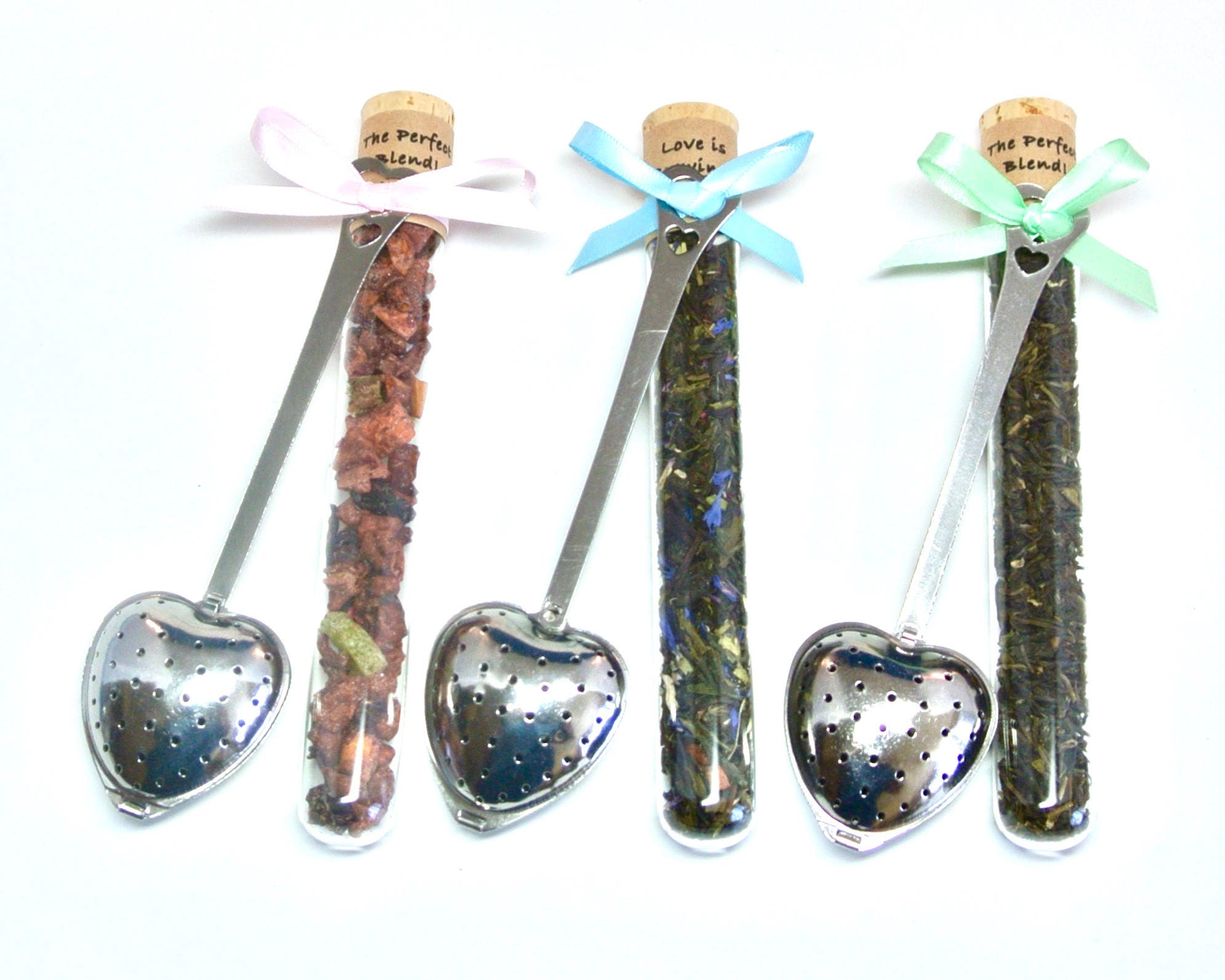 50 Silver Metal Heart Garden Party Tea Infuser Wedding Bridal Shower Party Favor