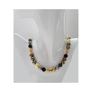 On SALE from 142.50 - 18&quot; Multi-color shell base pearls & Onyx with gold plate accents.  Comes in a beautiful Gift Box. Made in the USA!