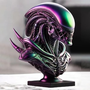 Alien Hybrid STL – Sci-Fi Creature 3D Model for Printing | Alien Figurine STL File | Monster Alien Statue 3D Print