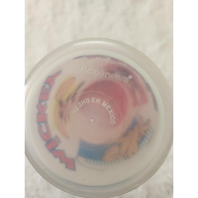 Vintage Tupperware Disney Mickey Mouse Tumbler Cup with Mickey Ears Lid image 6