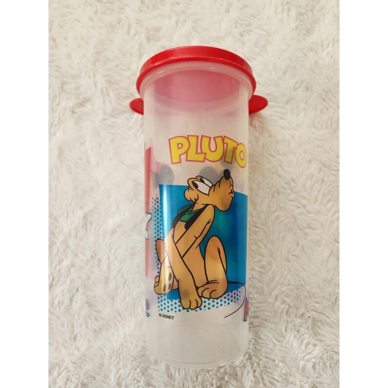 Vintage Tupperware Disney Mickey Mouse Tumbler Cup with Mickey Ears Lid image 3