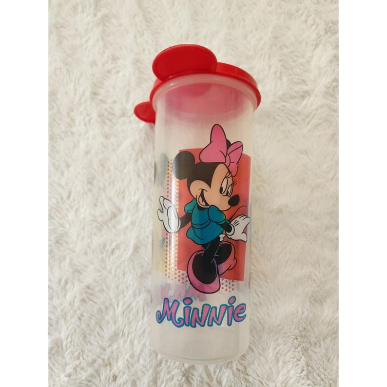 Vintage Tupperware Disney Mickey Mouse Tumbler Cup with Mickey Ears Lid image 4