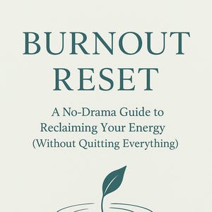 A gentle reset guide for women feeling emotionally drained, stuck, or overwhelmed. Perfect for your self-care routine.