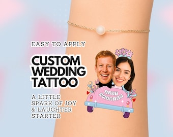 Personalized Face Temporary Tattoos – Wedding Party Favors