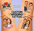 Custom Wedding Tattoos: Wedding Ceremony Favours, Bridal Hen Party Keepsake product logo