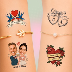 Hochzeitstattoos für Zeremonie, Empfang & Party: Hochzeitsgeschenk, Gastgeschenk
