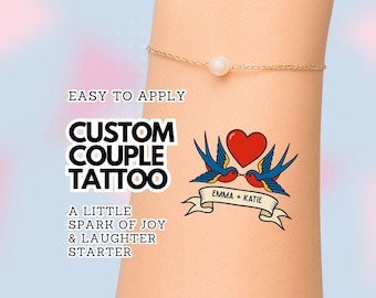 Personalised Couple Tattoos for Wedding: Wedding Favor and Gift